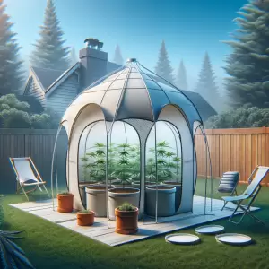 small cannabis tent